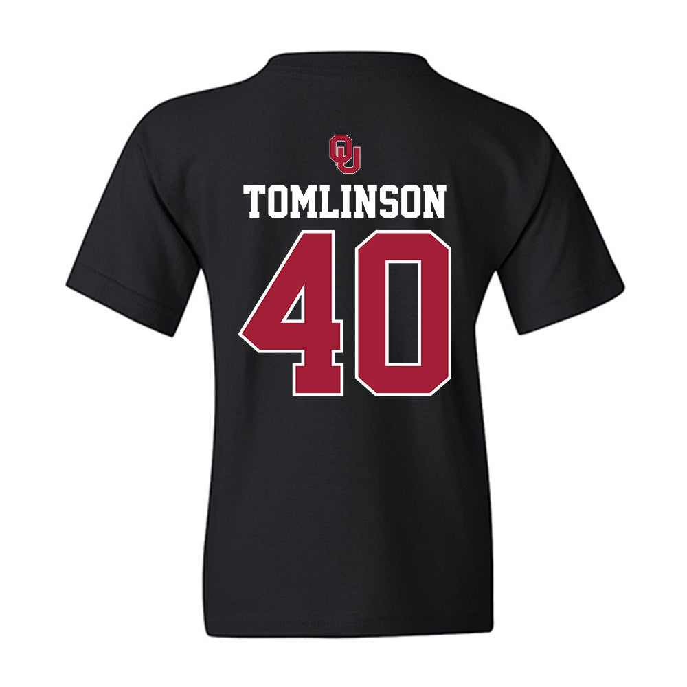 Oklahoma - NCAA Baseball : Aidan Tomlinson - Fashion Shersey Youth T-Shirt-1