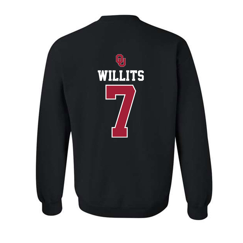 Oklahoma - NCAA Baseball : Jaxon Willits - Fashion Shersey Crewneck Sweatshirt-1