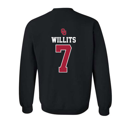 Oklahoma - NCAA Baseball : Jaxon Willits - Fashion Shersey Crewneck Sweatshirt-1
