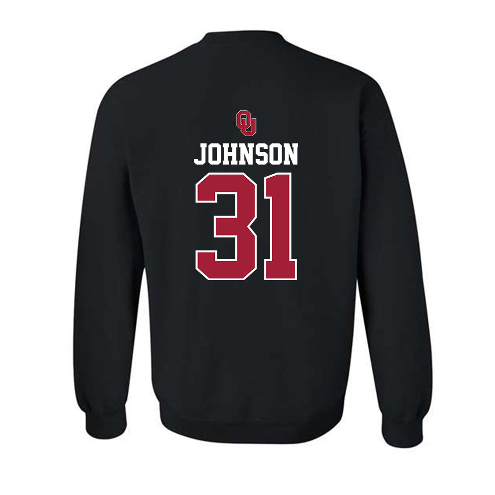 Oklahoma - NCAA Baseball : Cameron Johnson - Fashion Shersey Crewneck Sweatshirt-1