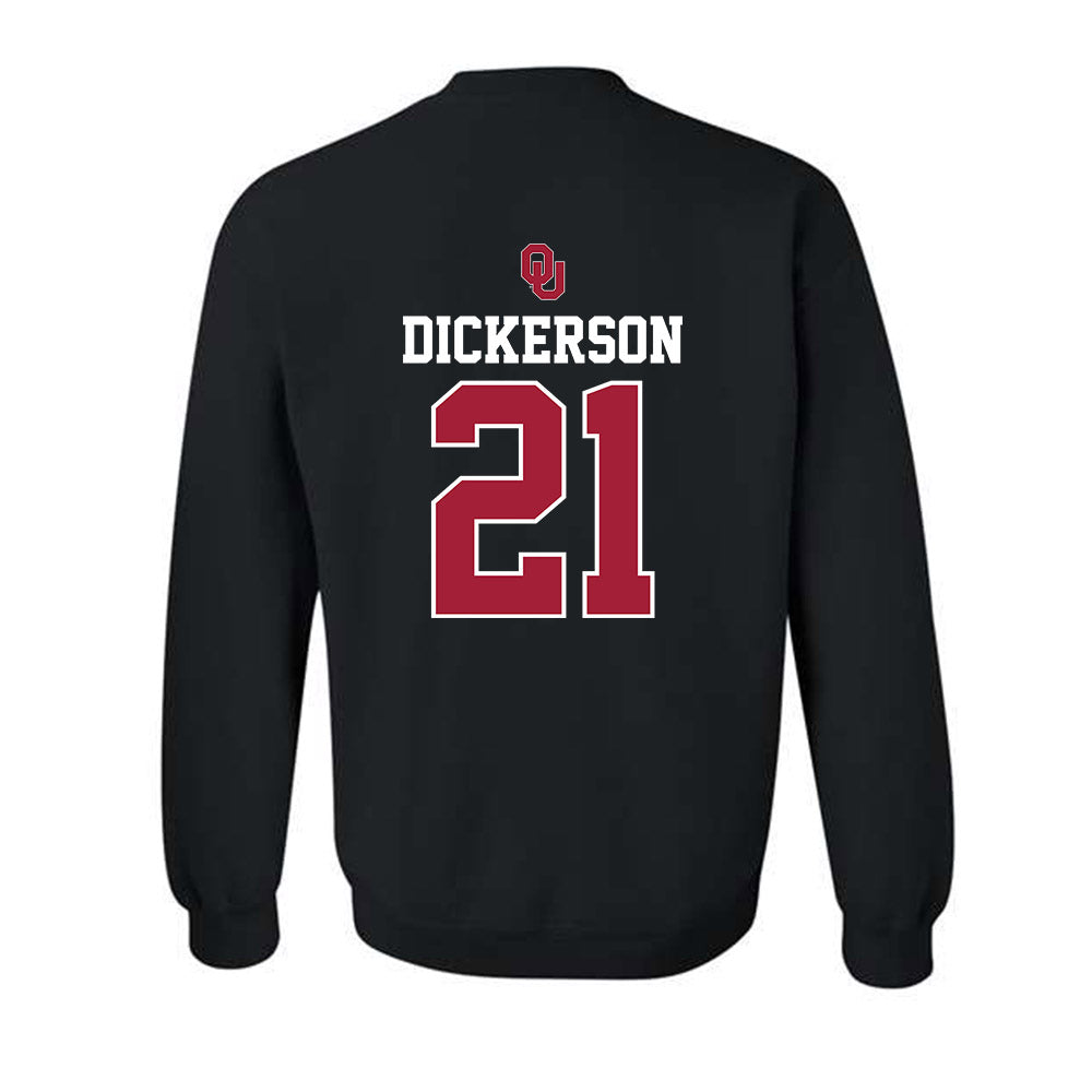 Oklahoma - NCAA Baseball : Drew Dickerson - Fashion Shersey Crewneck Sweatshirt-1