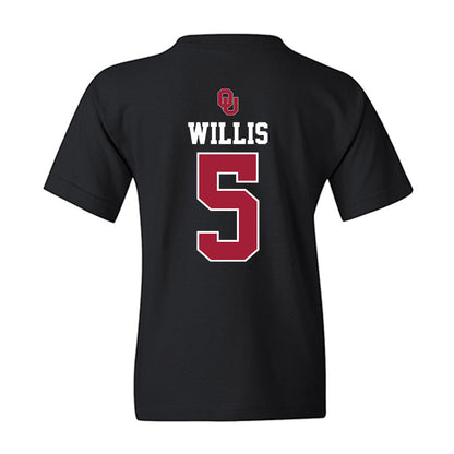 Oklahoma - NCAA Baseball : Dawson Willis - Fashion Shersey Youth T-Shirt-1