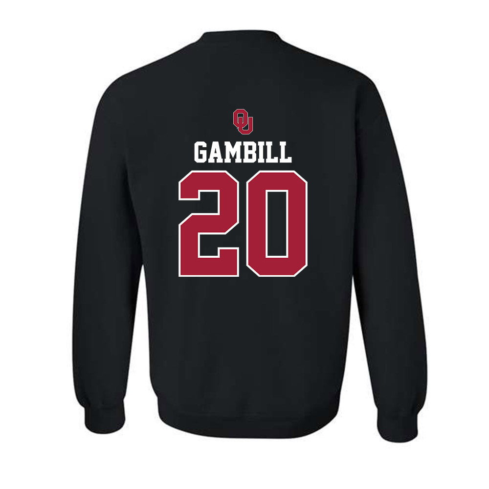Oklahoma - NCAA Baseball : Trey Gambill - Fashion Shersey Crewneck Sweatshirt-1
