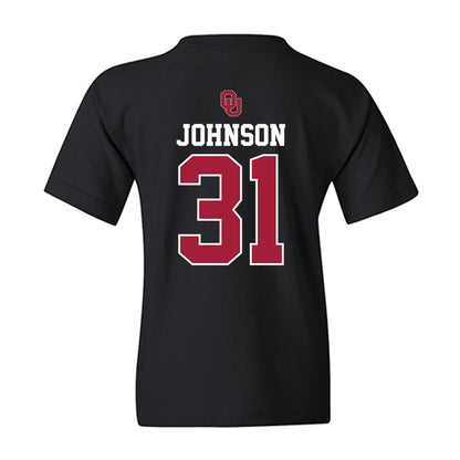 Oklahoma - NCAA Baseball : Cameron Johnson - Fashion Shersey Youth T-Shirt-1