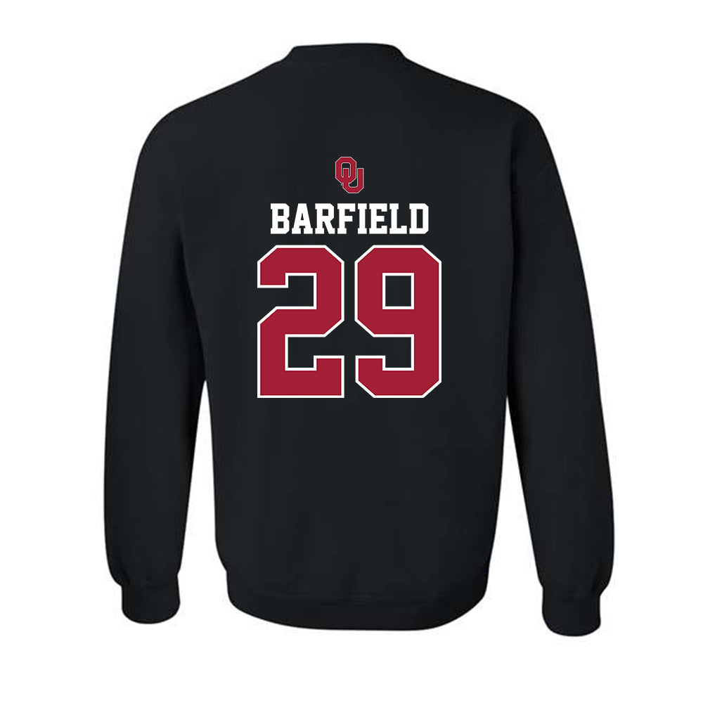 Oklahoma - NCAA Baseball : Jaden Barfield - Fashion Shersey Crewneck Sweatshirt-1