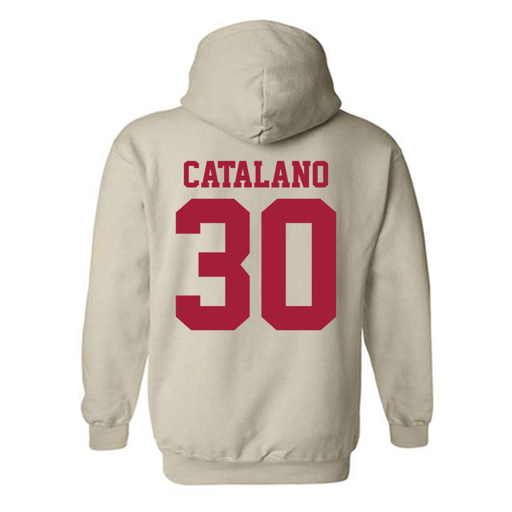 Oklahoma - NCAA Baseball : Michael Catalano - Fashion Shersey Hooded Sweatshirt-1