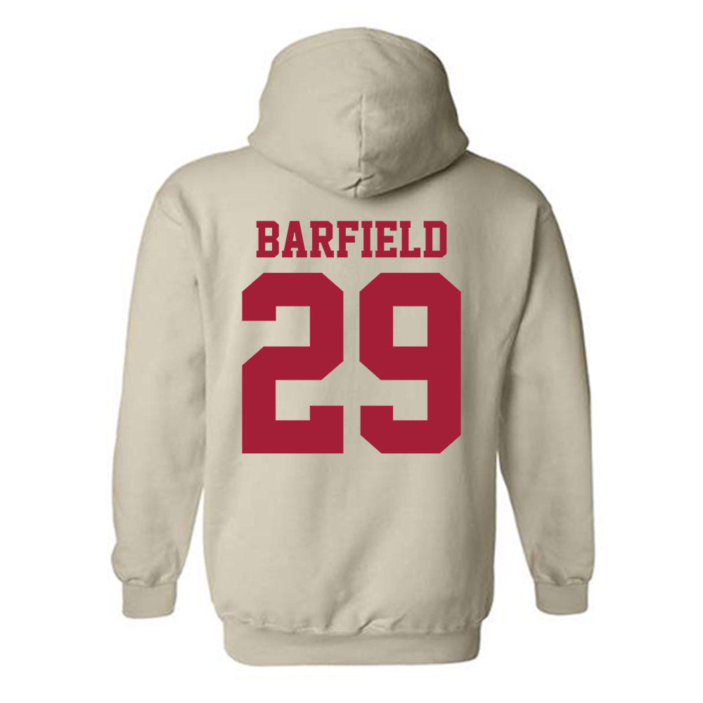 Oklahoma - NCAA Baseball : Jaden Barfield - Fashion Shersey Hooded Sweatshirt-1