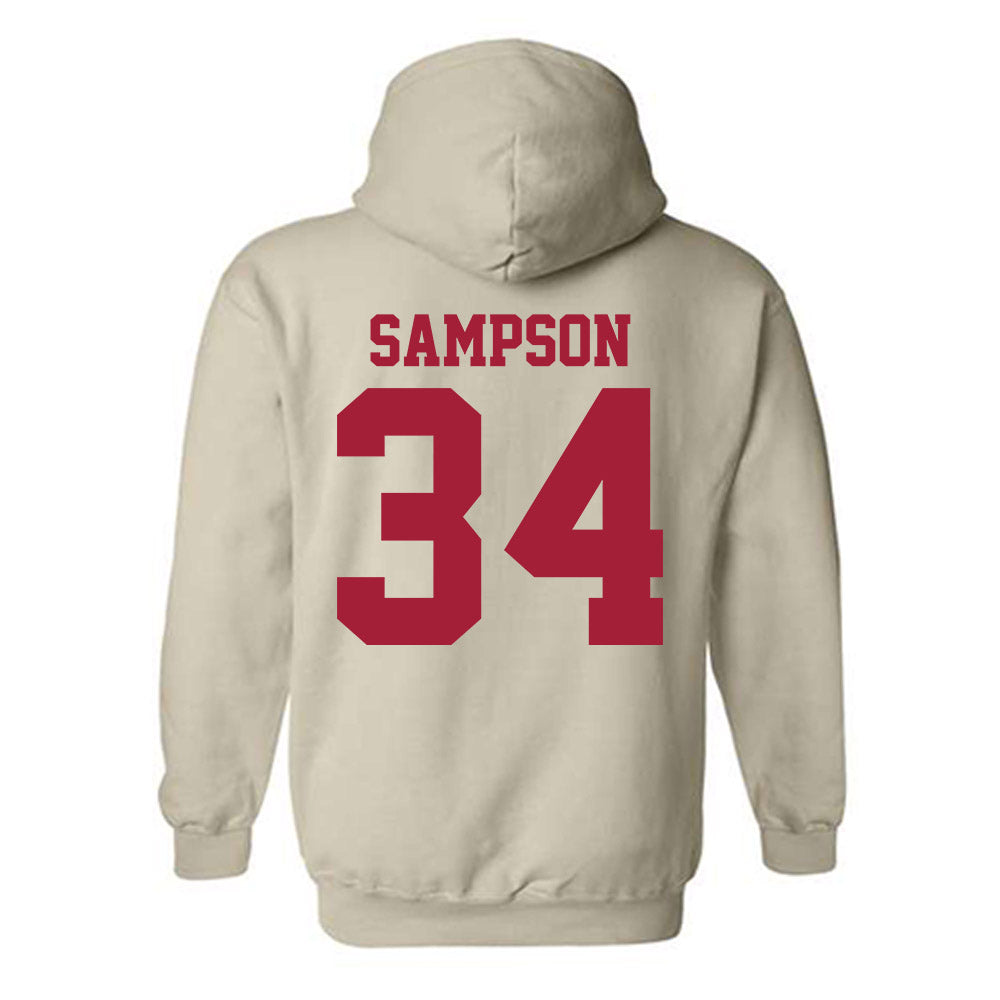 Oklahoma - NCAA Baseball : Beau Sampson - Fashion Shersey Hooded Sweatshirt-1