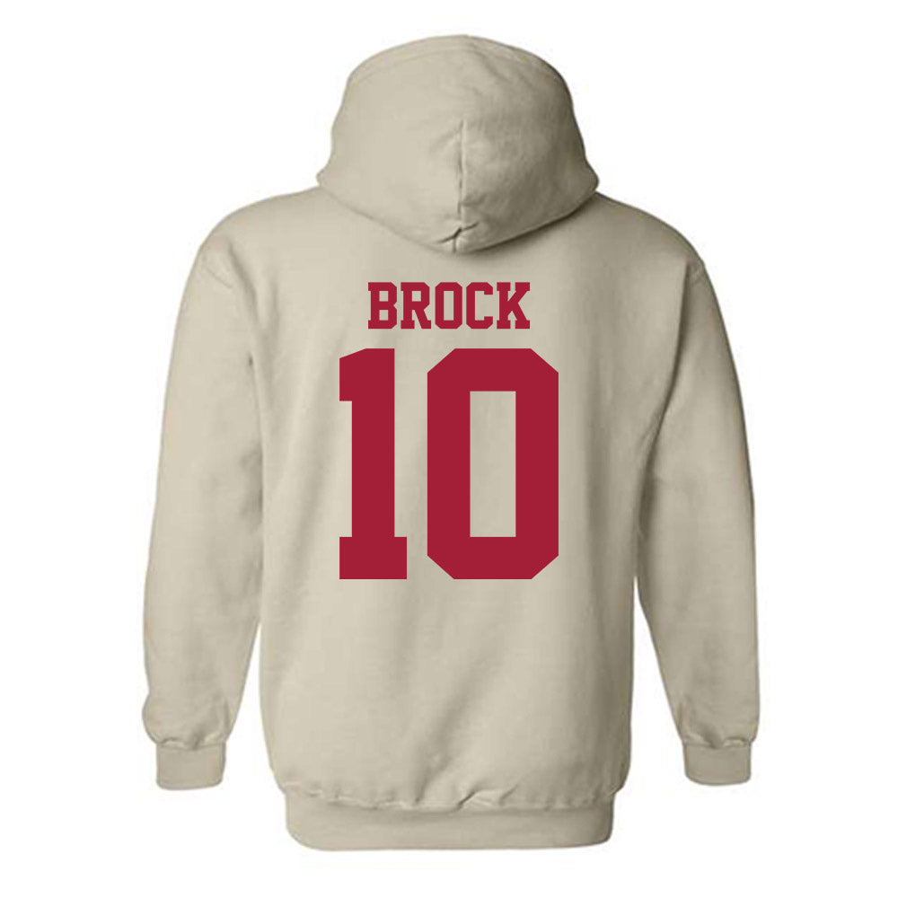 Oklahoma - NCAA Baseball : Brendan Brock - Fashion Shersey Hooded Sweatshirt-1