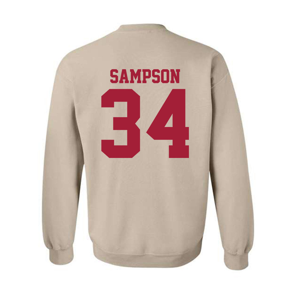 Oklahoma - NCAA Baseball : Beau Sampson - Fashion Shersey Crewneck Sweatshirt-1