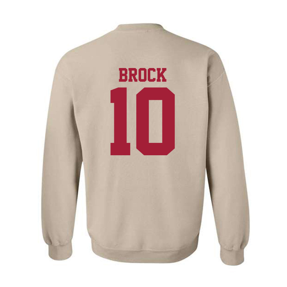 Oklahoma - NCAA Baseball : Brendan Brock - Fashion Shersey Crewneck Sweatshirt-1