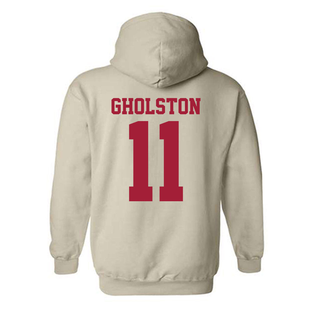 Oklahoma - NCAA Baseball : Jacob Gholston - Fashion Shersey Hooded Sweatshirt-1