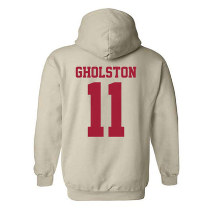 Oklahoma - NCAA Baseball : Jacob Gholston - Fashion Shersey Hooded Sweatshirt-1