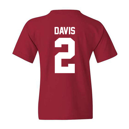 Oklahoma - NCAA Baseball : Myles Davis - Fashion Shersey Youth T-Shirt-1