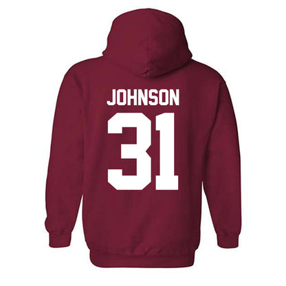 Oklahoma - NCAA Baseball : Cameron Johnson - Fashion Shersey Hooded Sweatshirt-1