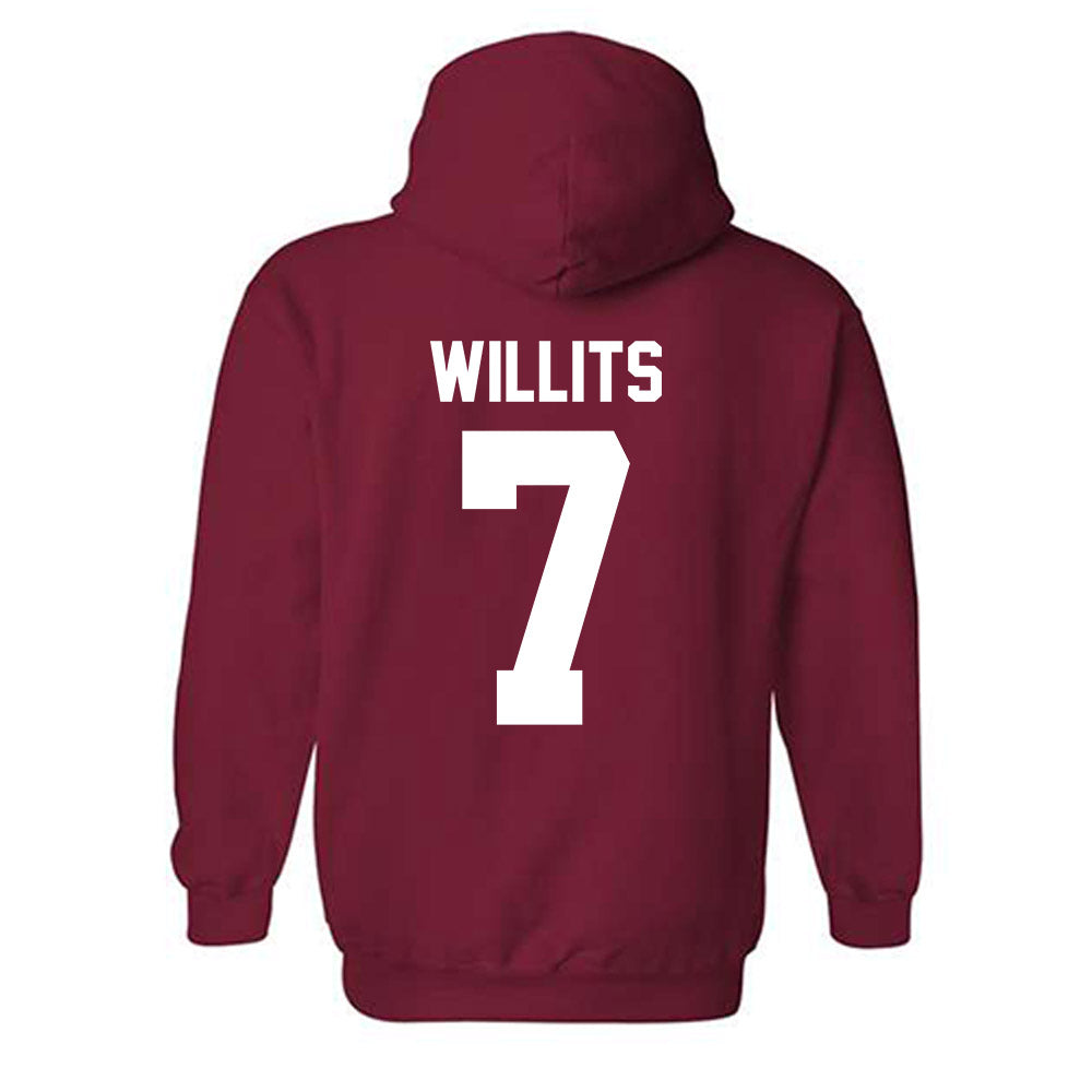 Oklahoma - NCAA Baseball : Jaxon Willits - Fashion Shersey Hooded Sweatshirt-1
