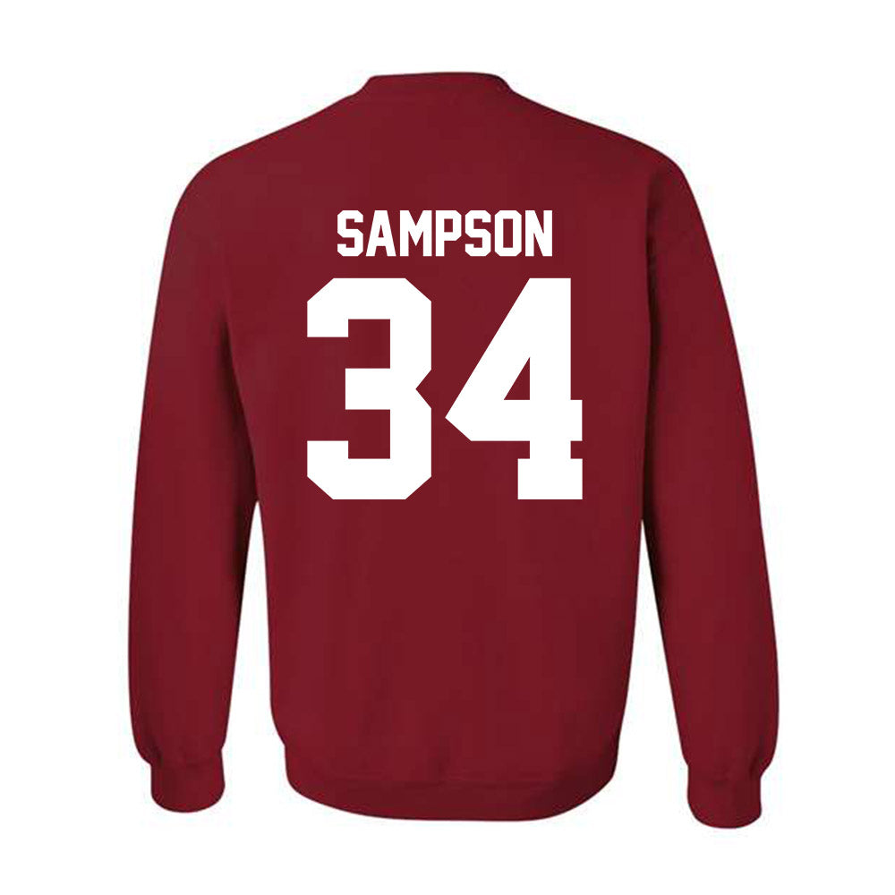 Oklahoma - NCAA Baseball : Beau Sampson - Fashion Shersey Crewneck Sweatshirt-1