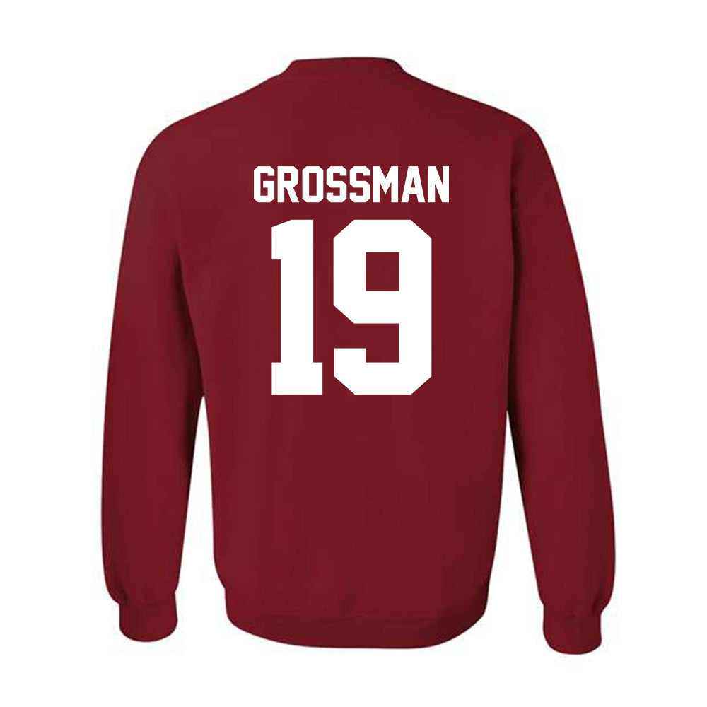 Oklahoma - NCAA Baseball : Jaxon Grossman - Fashion Shersey Crewneck Sweatshirt-1