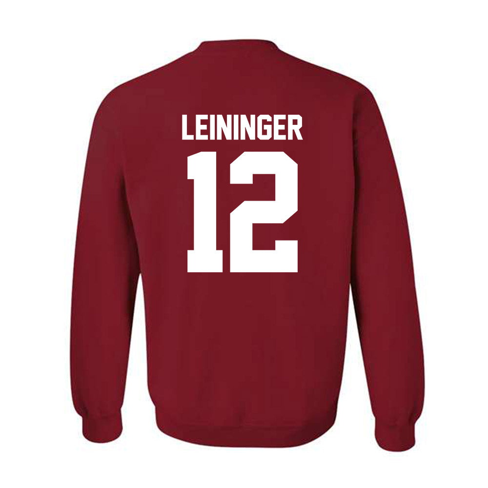 Oklahoma - NCAA Baseball : Ryley Leininger - Fashion Shersey Crewneck Sweatshirt-1