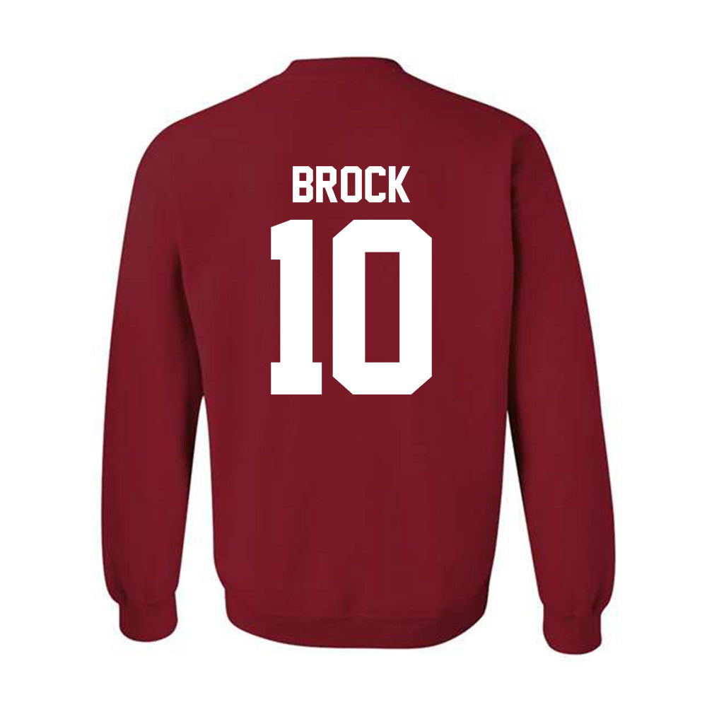 Oklahoma - NCAA Baseball : Brendan Brock - Fashion Shersey Crewneck Sweatshirt-1