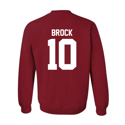 Oklahoma - NCAA Baseball : Brendan Brock - Fashion Shersey Crewneck Sweatshirt-1