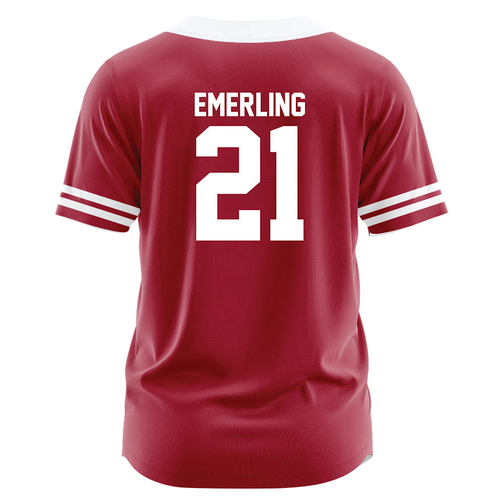 Oklahoma - NCAA Softball : Isabela Emerling - Red Jersey-1