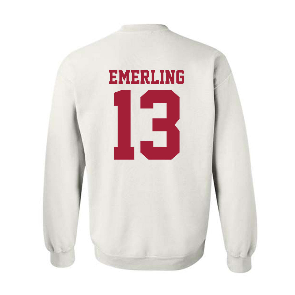 Oklahoma - NCAA Softball : Isabela Emerling - Fashion Shersey Crewneck Sweatshirt-1