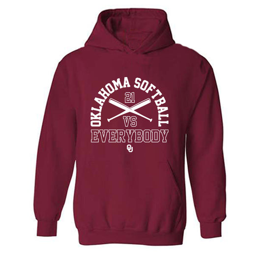 Oklahoma - NCAA Softball : Kinzie Hansen - Fashion Shersey Hooded Sweatshirt