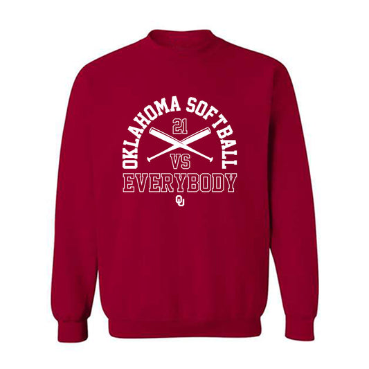 Oklahoma - NCAA Softball : Ella Parker - Fashion Shersey Crewneck Sweatshirt-0