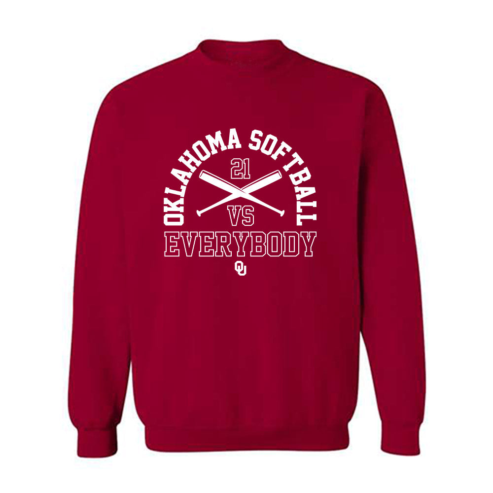 Oklahoma - NCAA Softball : Kasidi Pickering - Fashion Shersey Crewneck Sweatshirt-0