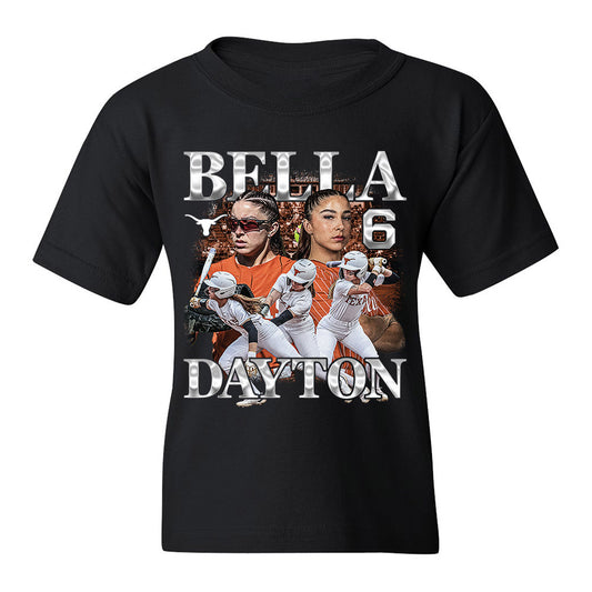 Texas - NCAA Softball : Isabella Dayton - Youth T-Shirt Player Collage