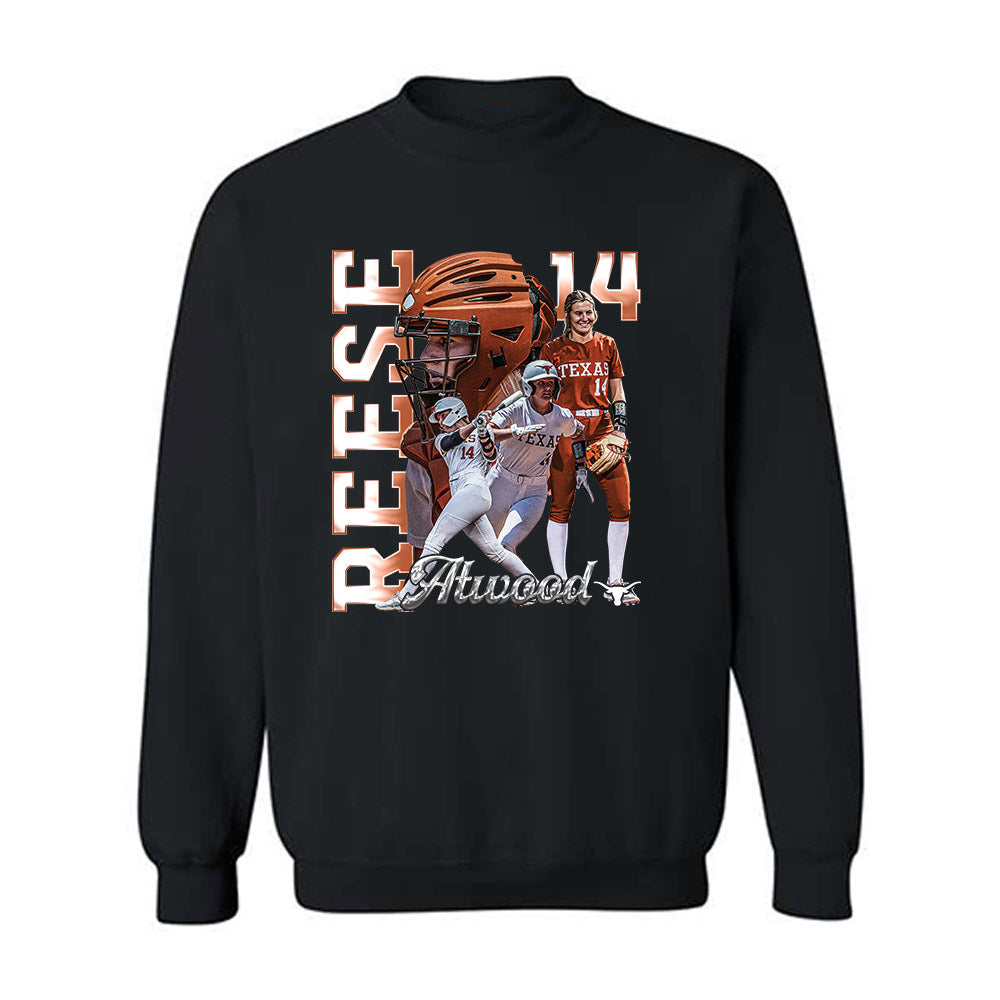 Texas - NCAA Softball : Reese Atwood - Crewneck Sweatshirt Player Collage