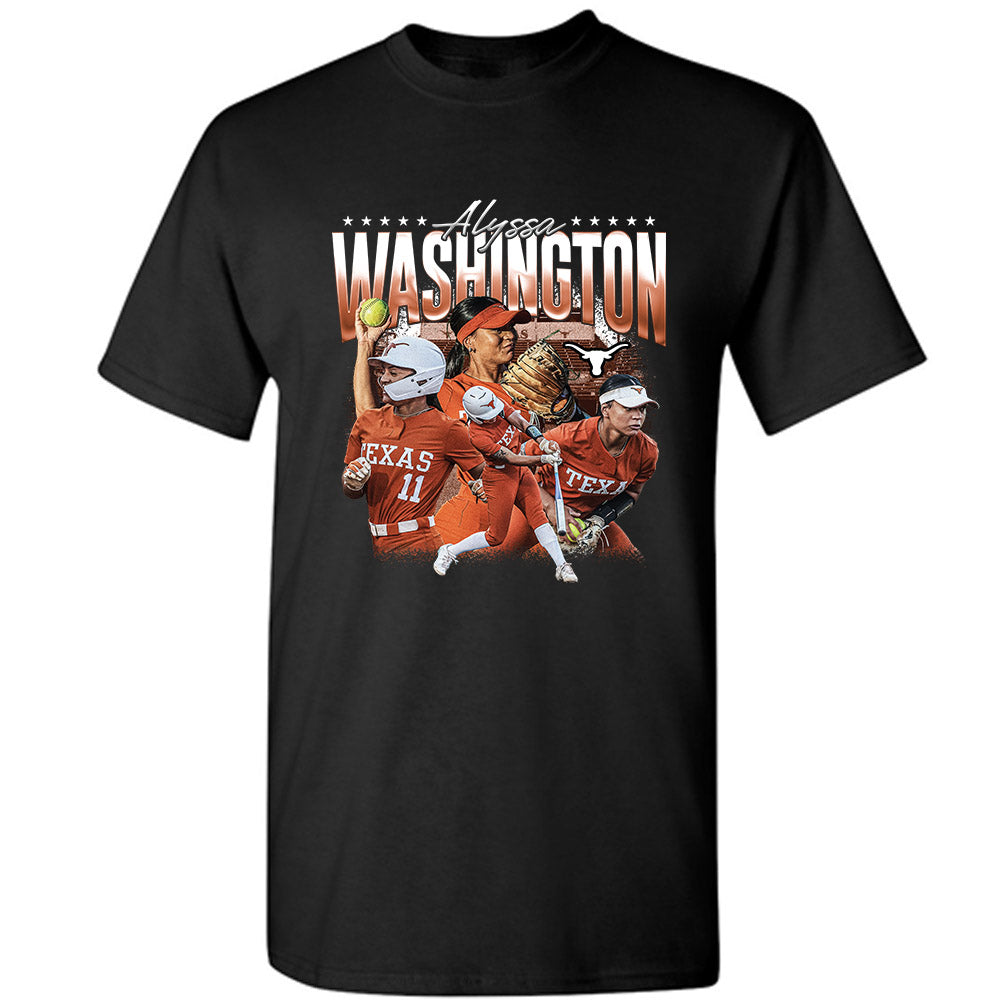 Texas - NCAA Softball : Alyssa Washington - T-Shirt Player Collage