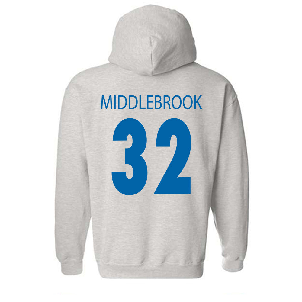 MTSU - NCAA Football : Jekail Middlebrook - Classic Shersey Hooded Sweatshirt