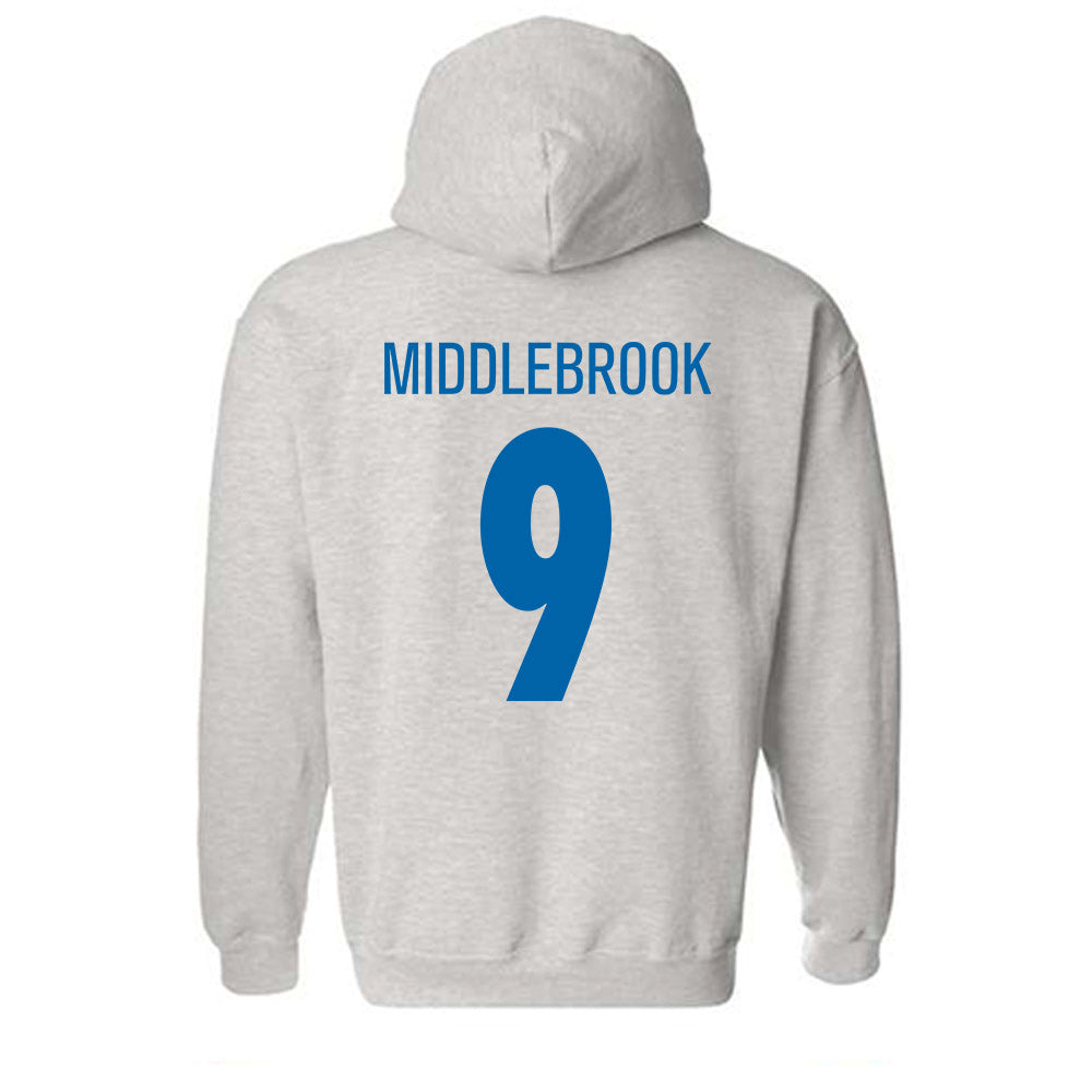 MTSU - NCAA Football : Jekail Middlebrook - Classic Shersey Hooded Sweatshirt-1