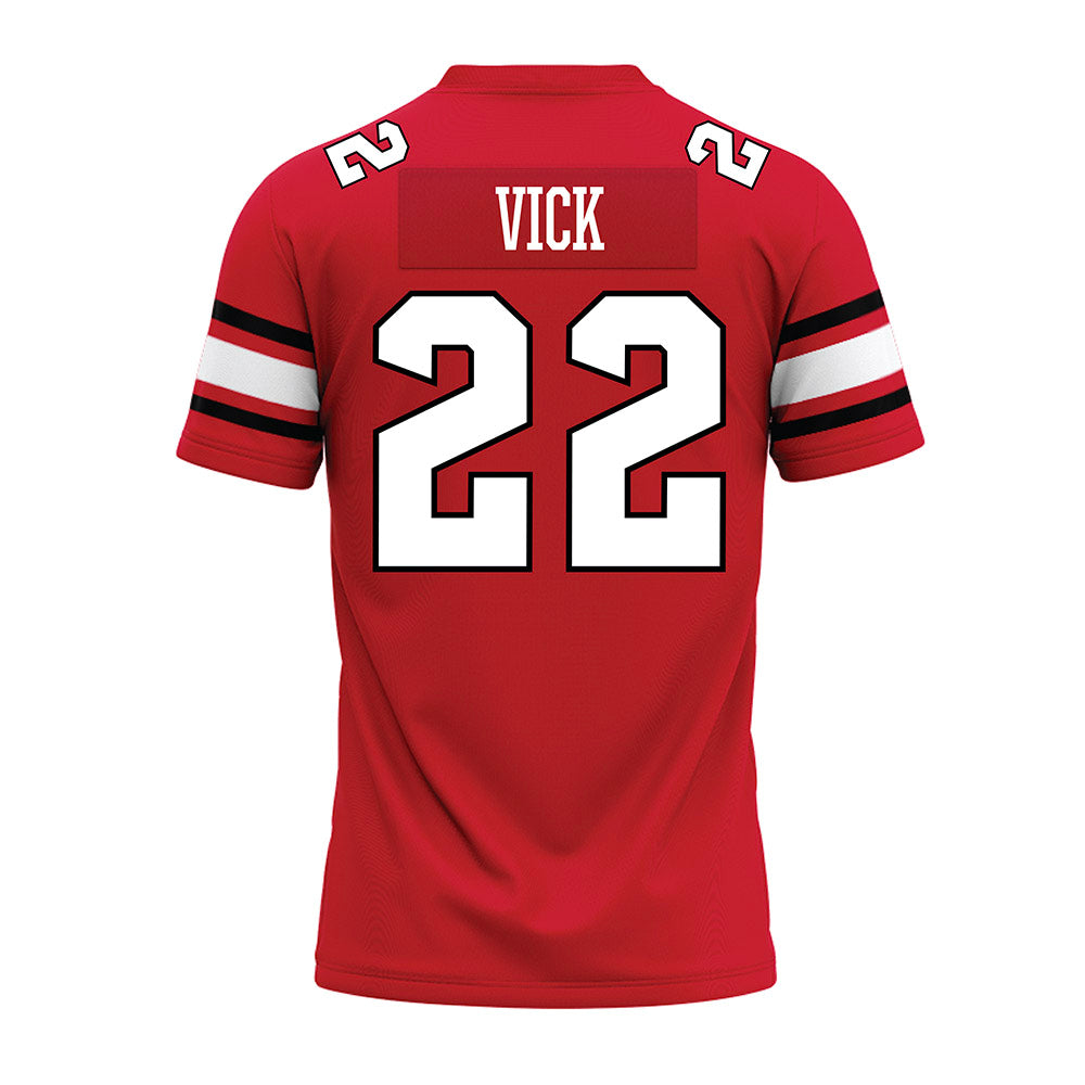 NC State - NCAA Football : Jackson Vick - Red Premium Football Jersey-1