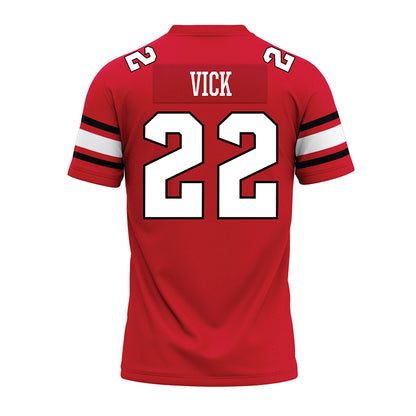 NC State - NCAA Football : Jackson Vick - Red Premium Football Jersey-1