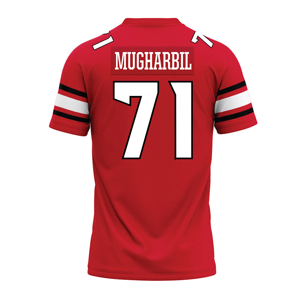 NC State - NCAA Football : Yousef Mugharbil - Red Premium Football Jersey-1