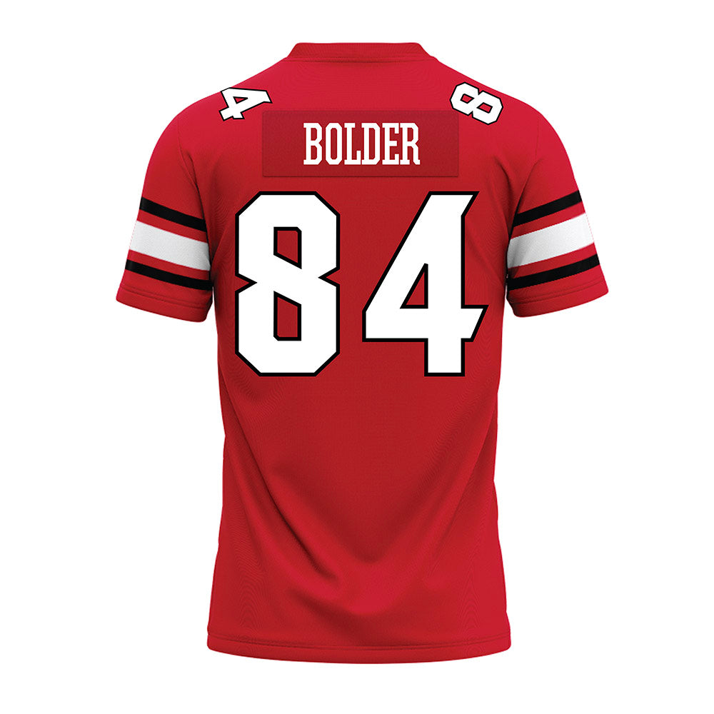 NC State - NCAA Football : Jerel Bolder - Red Premium Football Jersey-1