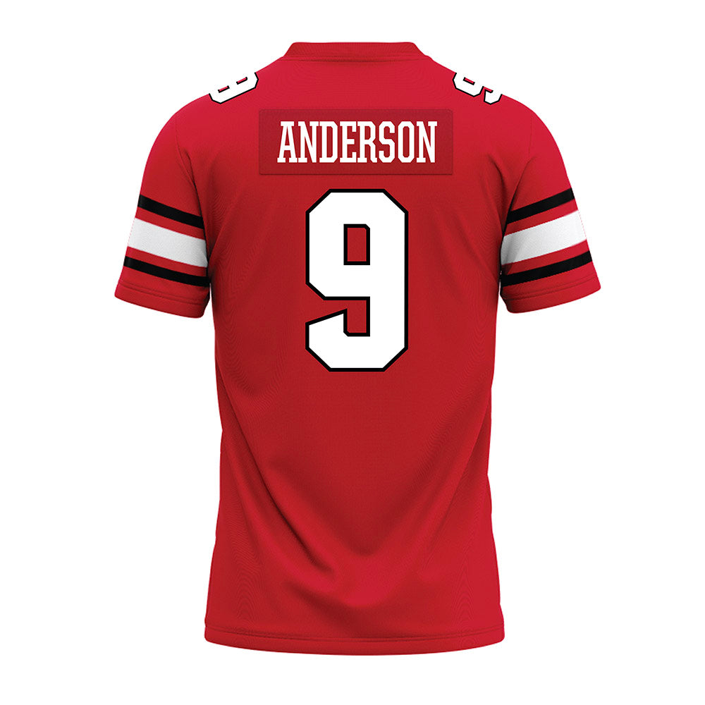 NC State - NCAA Football : Terrell Anderson - Red Premium Football Jersey-1