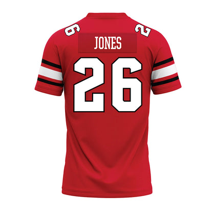 NC State - NCAA Football : Isiah Jones - Red Premium Football Jersey-1