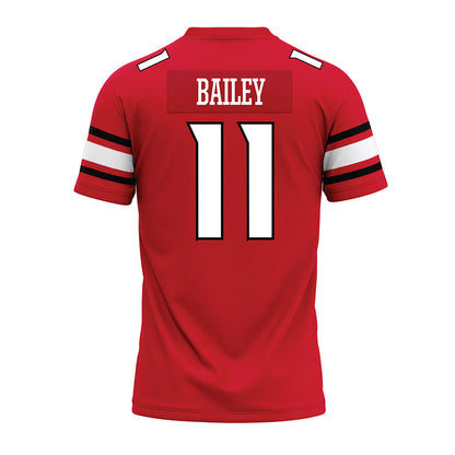 NC State - NCAA Football : Cedrick Bailey - Red Premium Football Jersey-1