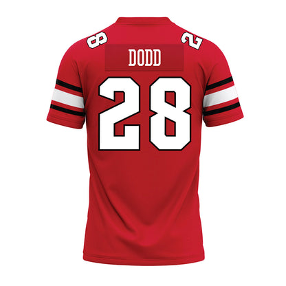 NC State - NCAA Football : Sam Dodd - Red Premium Football Jersey-1