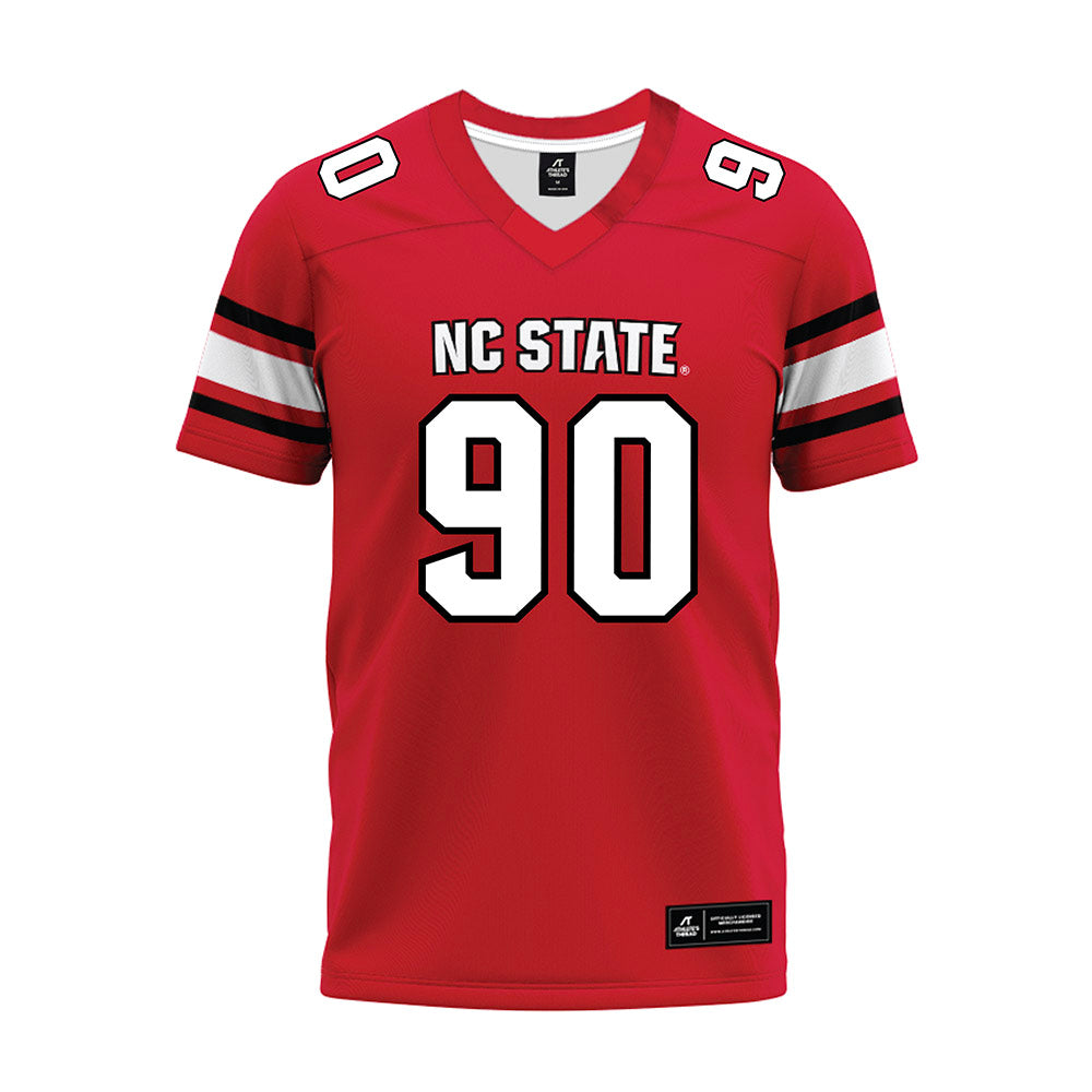 NC State - NCAA Football : Josiah Victor - Red Premium Football Jersey-0