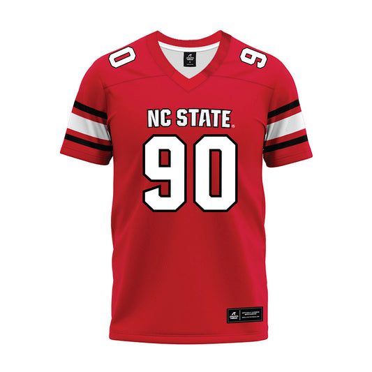 NC State - NCAA Football : Josiah Victor - Red Premium Football Jersey-0