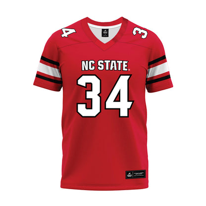 NC State - NCAA Football : Gerritt Kemp - Red Premium Football Jersey-0