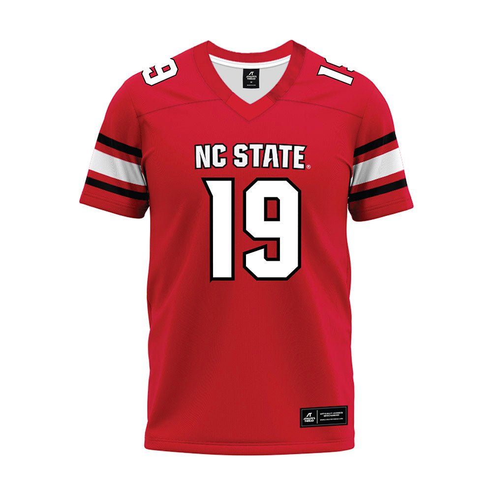 NC State - NCAA Football : KJ Martin Jr - Red Premium Football Jersey
