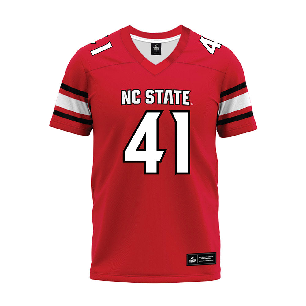NC State - NCAA Football : AJ Richardson - Red Premium Football Jersey-0