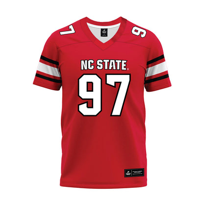 NC State - NCAA Football : Cristian Harthan - Red Premium Football Jersey-0