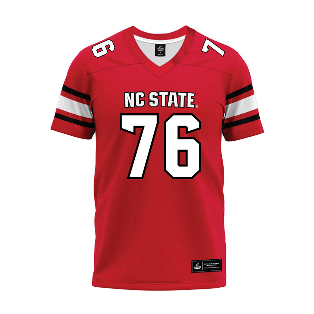 NC State - NCAA Football : Michael Gibbs - Red Premium Football Jersey-0